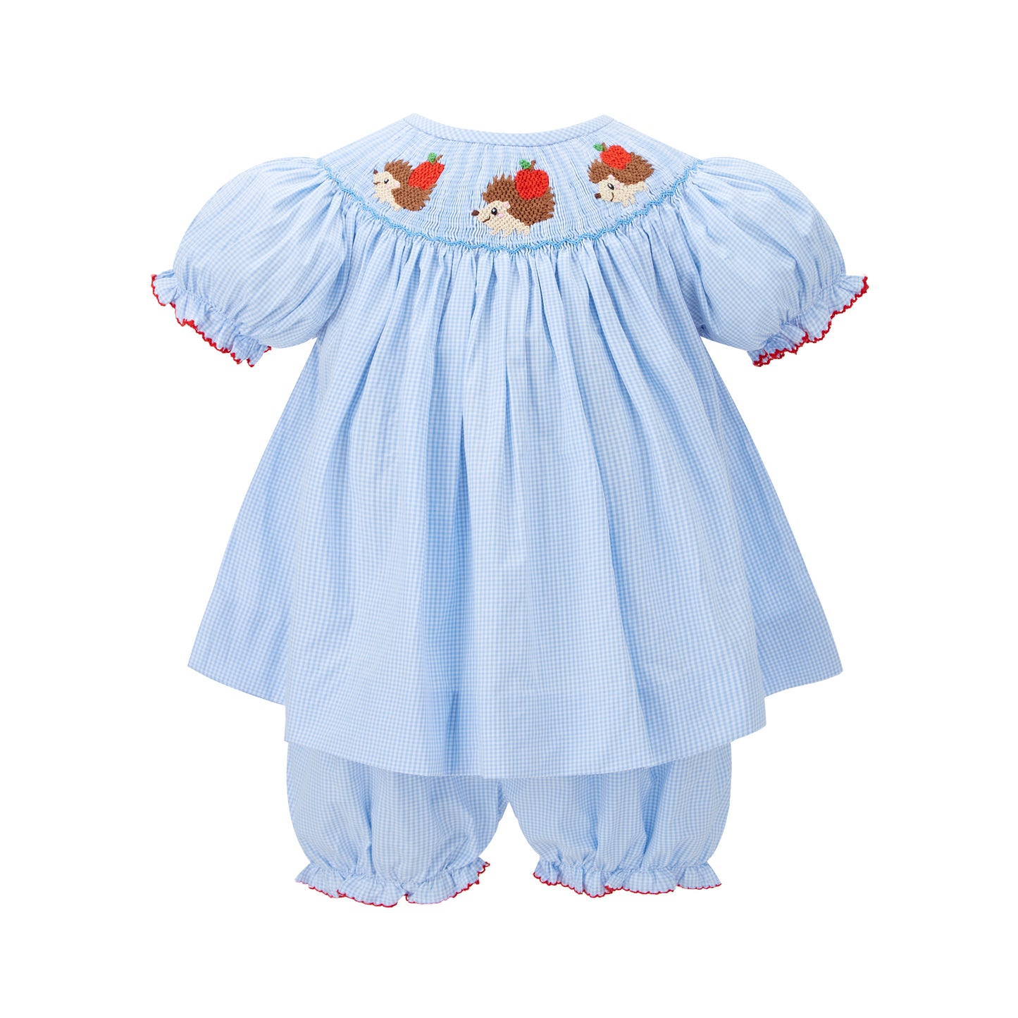 Hedgehog Smocked Short Set