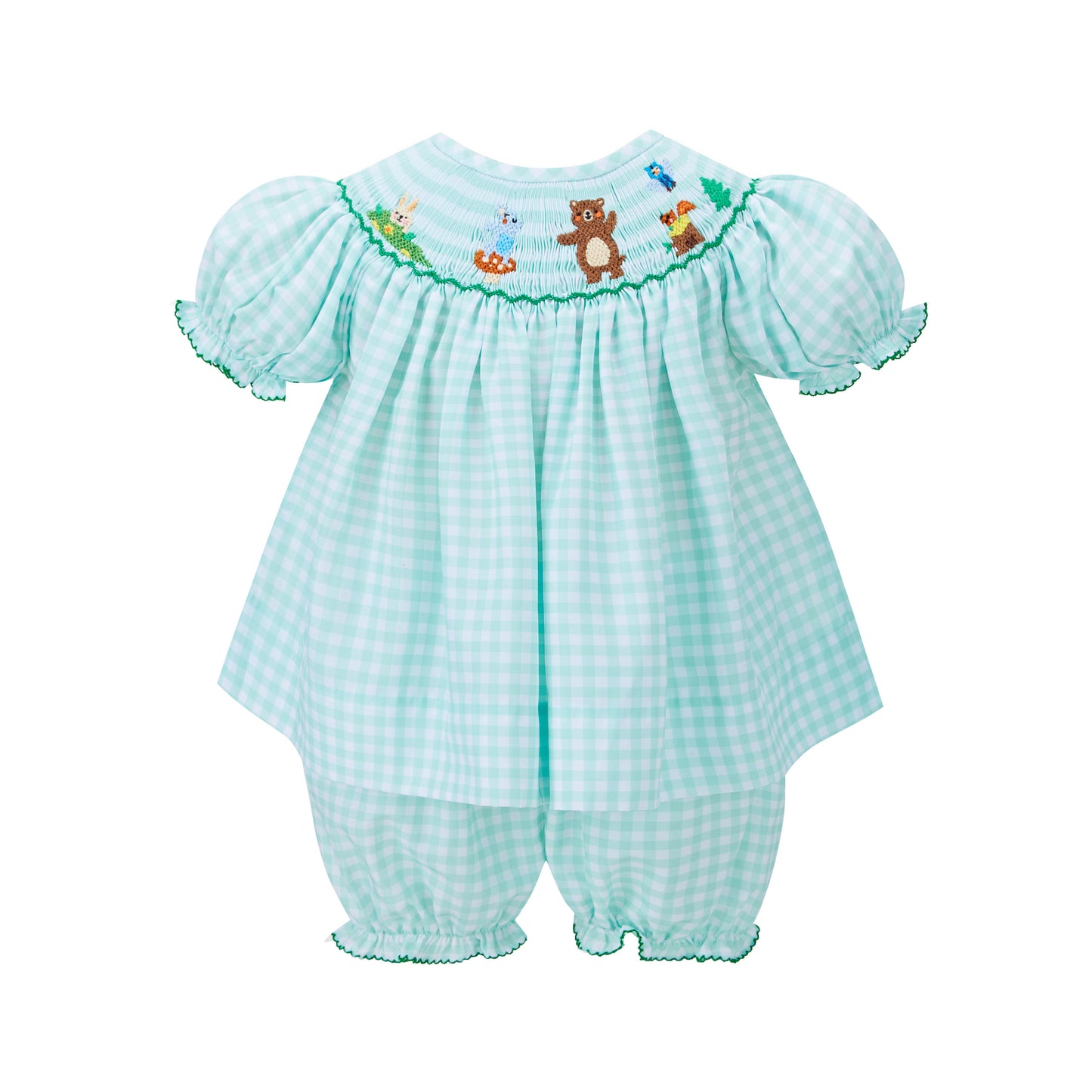 Forest Friends Smocked Short Set