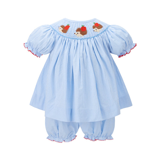 Hedgehog Smocked Short Set