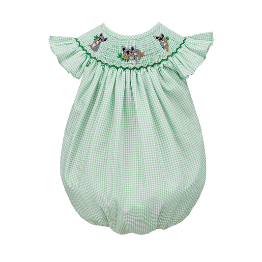 Koala Smocked Bishop Bubble