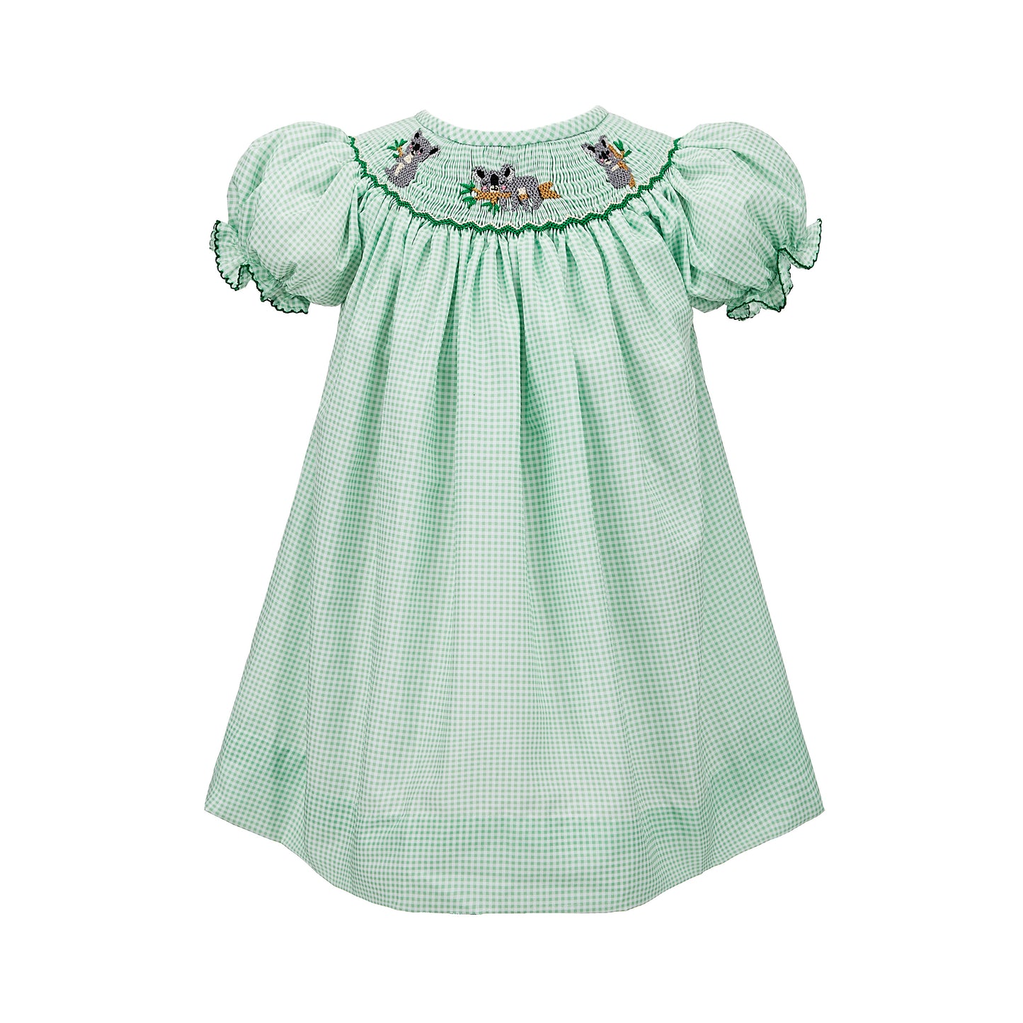 Koala Smocked Bishop Dress